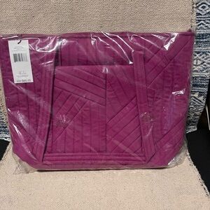 Vera Bradley Small Vera Tote - Dark Raspberry - NWT